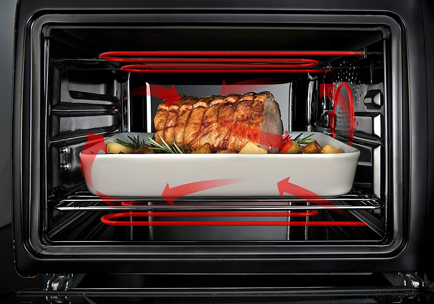 DeLonghi Livenza Forno Elétrico de Bancada 24L com Visor LED 1800W110V Aço Inoxidável