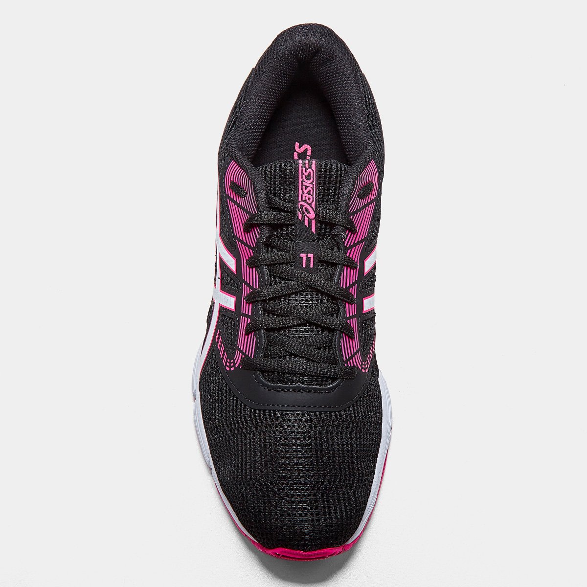 Miniatura Tênis Asics Gel-Impression 11 Feminino Preto+Pink - 34