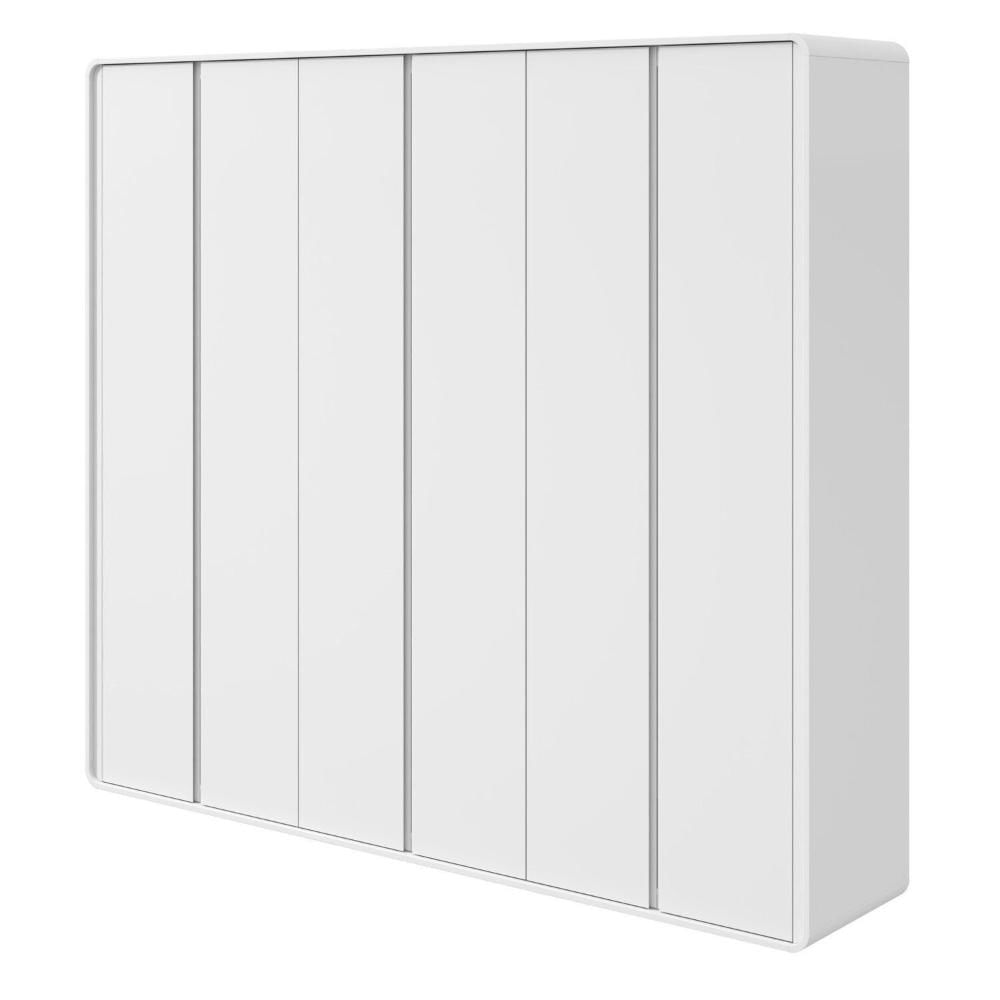Miniatura Guarda-roupa Casal 6 Portas 100% Mdf Loop Branco
