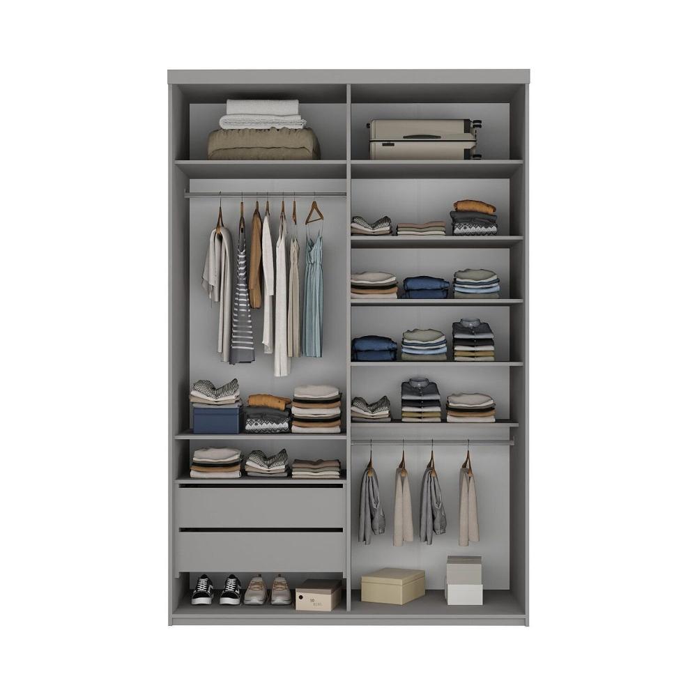 Miniatura Closet Solteiro 100% Mdf 139,5cm 2 Gavetas Moutier Urbi