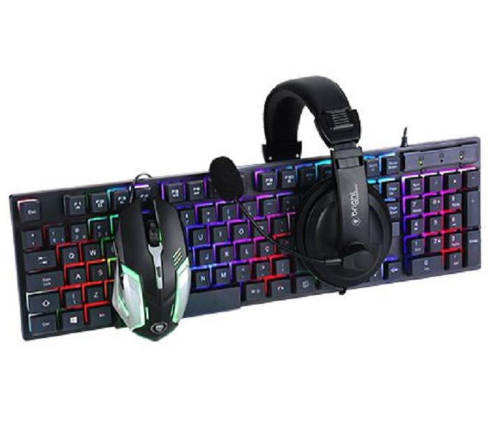 Miniatura Combo Gamer Bright 0543 - Teclado, Mouse e Headset - USB