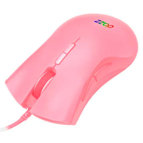 Miniatura Mouse Gamer Mizard 12000 Dpi USB 2.0 Dazz Rosa