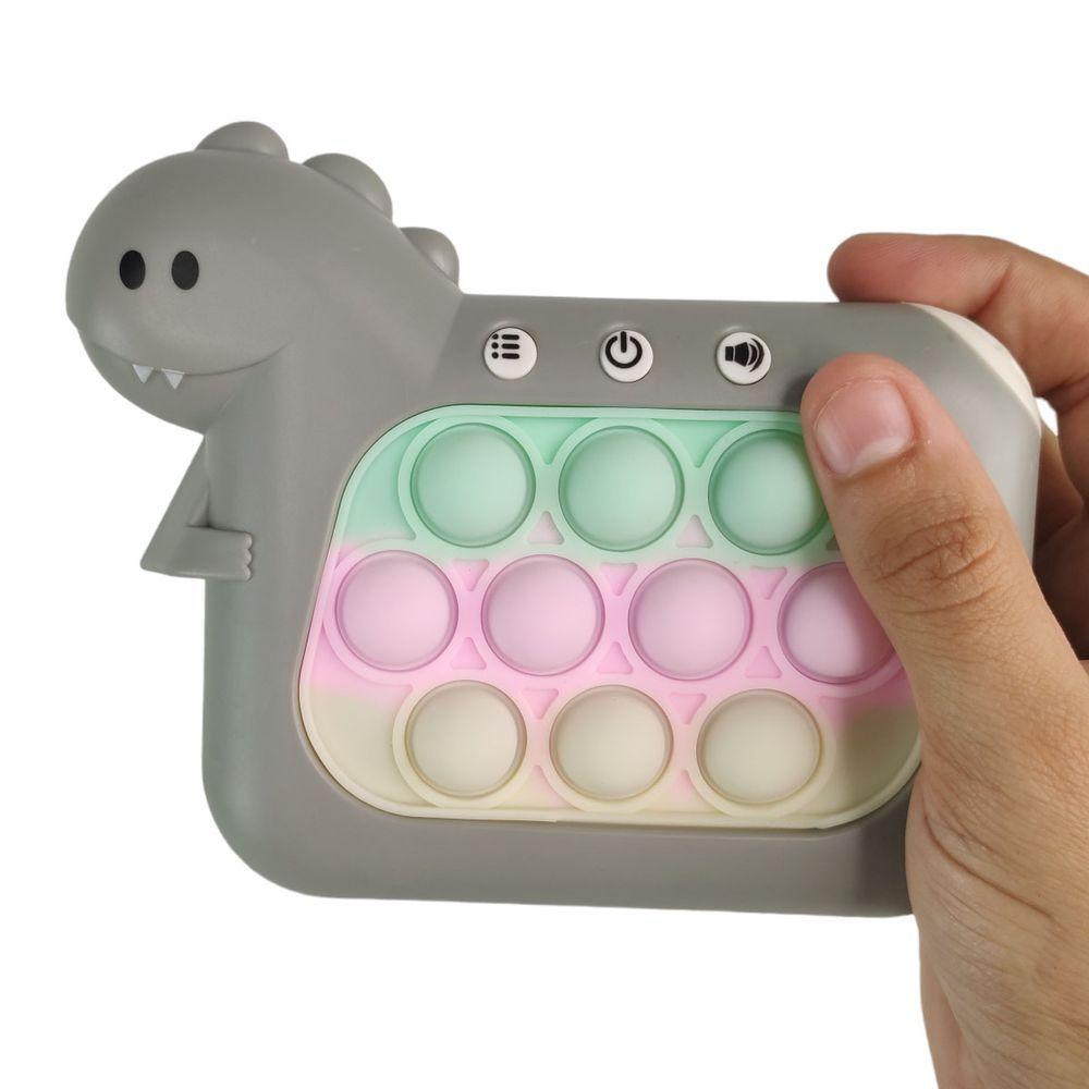 Miniatura Pop It Mini Game Interativo Som Luzes Dinossauro 4 Modos Relaxante Anti Estresse Sensorial Fidget