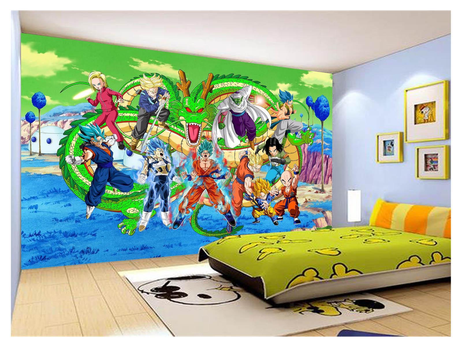 Miniatura Papel De Parede Dragon Ball Goku Vegeta Anime 3,5M Dbz350