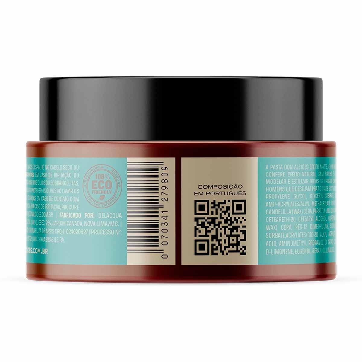 Miniatura Pasta Matte Para Cabelo Calico Jack Pente Curvo Don Alcides