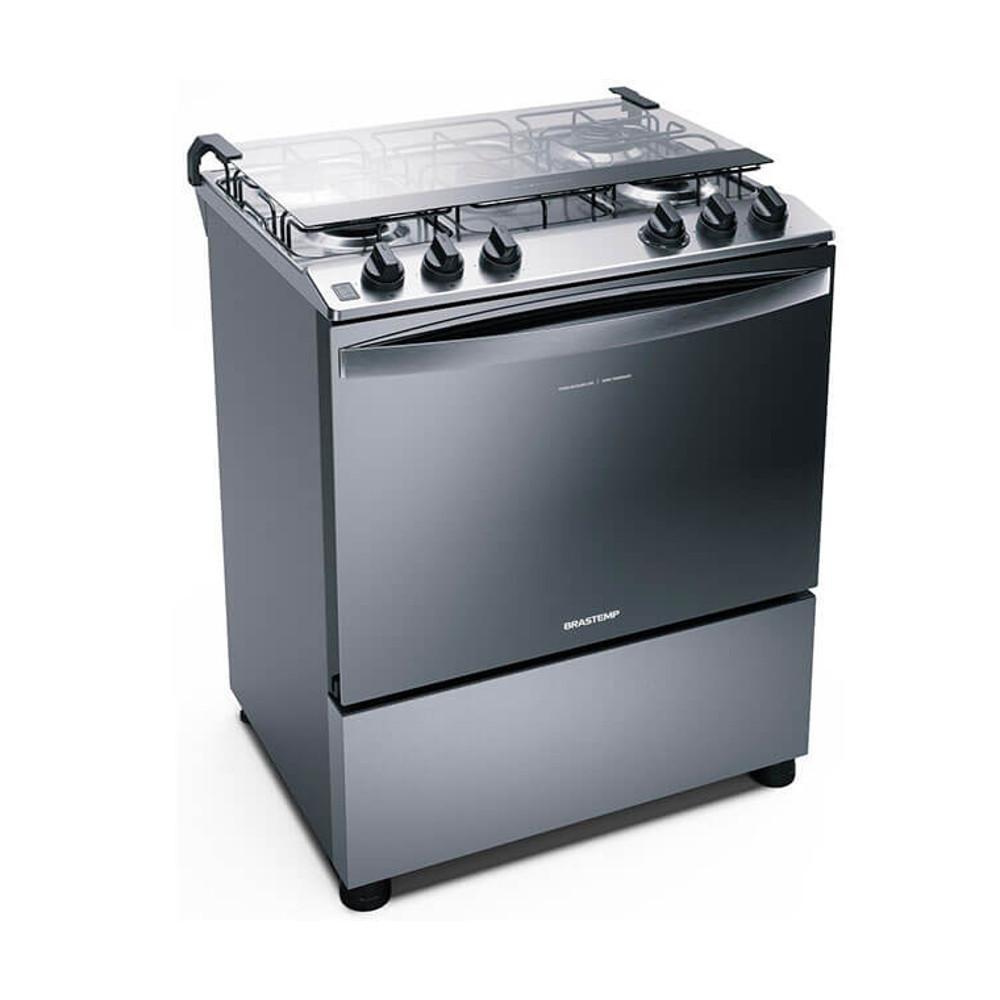 Fogão 5 Bocas Brastemp Inox  BFS5NCR