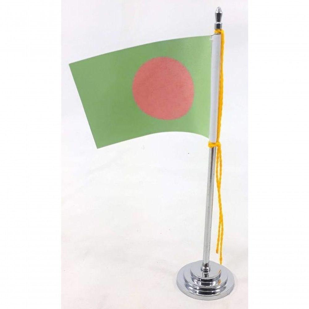 Miniatura Mini Bandeira De Mesa Bangladesh 15 Cm Poliéster