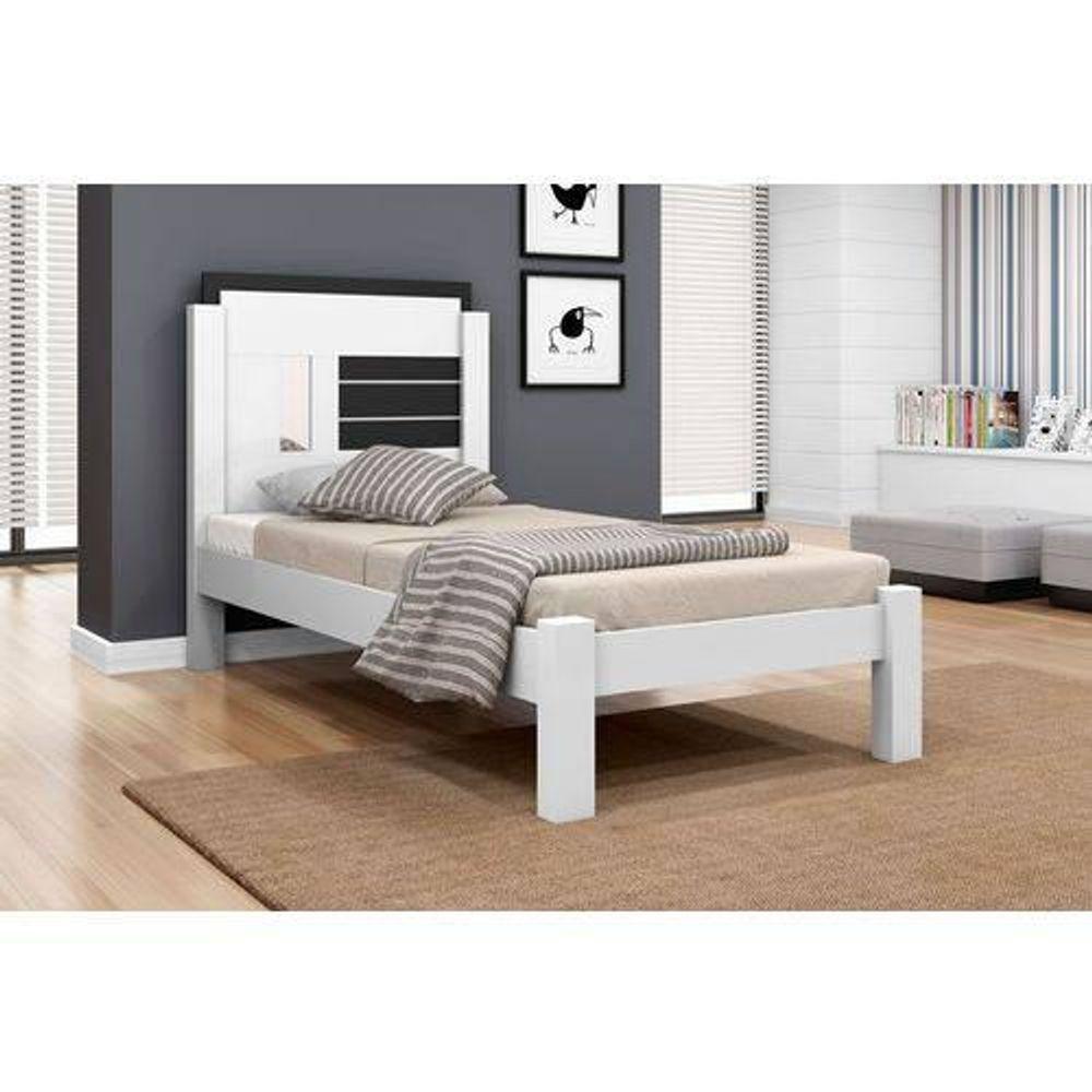 Miniatura Cama Solterio Framar Amanda Branco-preto