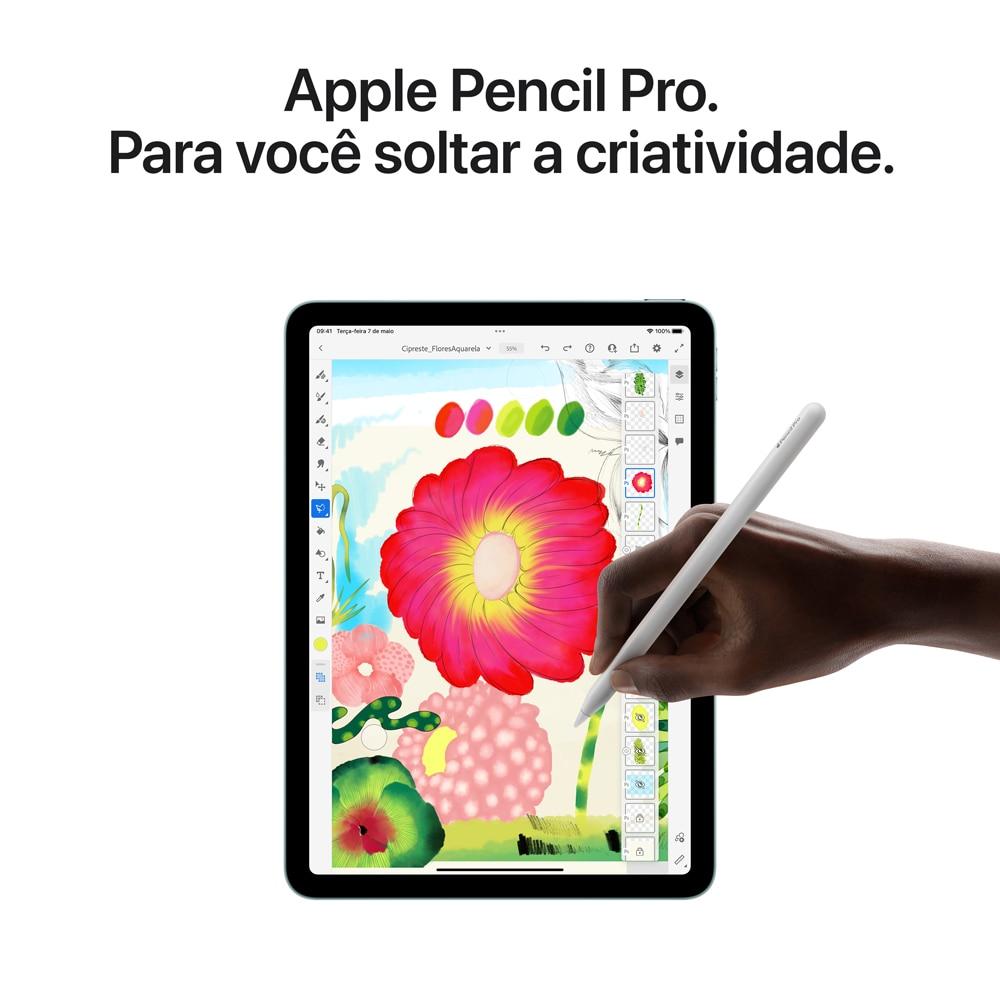 iPad Air 13" M2, 6ª geração, Wi-Fi + Cellular, 128GB - Roxo