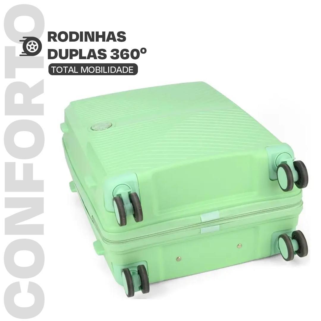 Mala De Viagem 23Kg Polipropileno E Expansível + Organizador