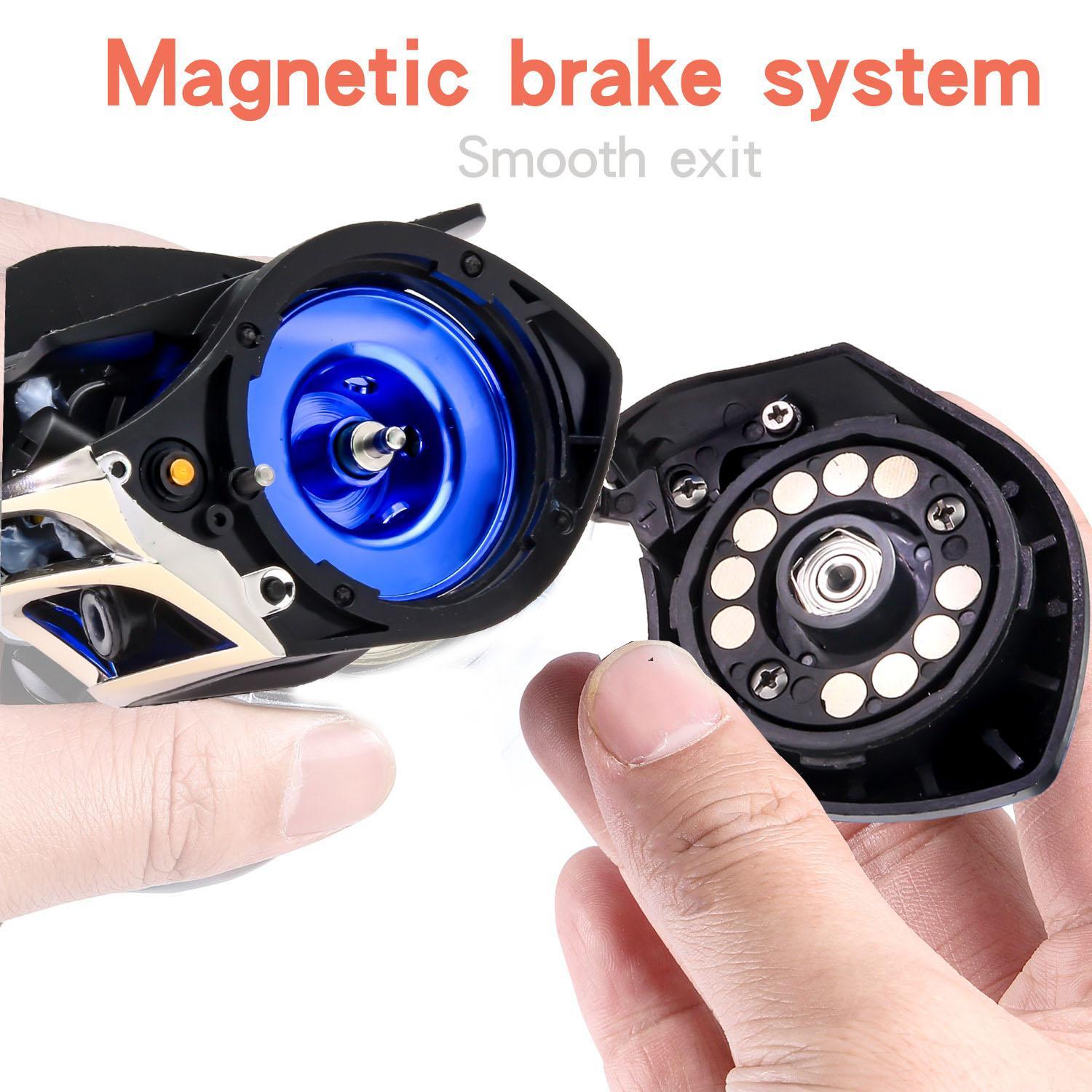 Miniatura Carretilha De Pesca 7.2:1 Mão Direita Água Salgada