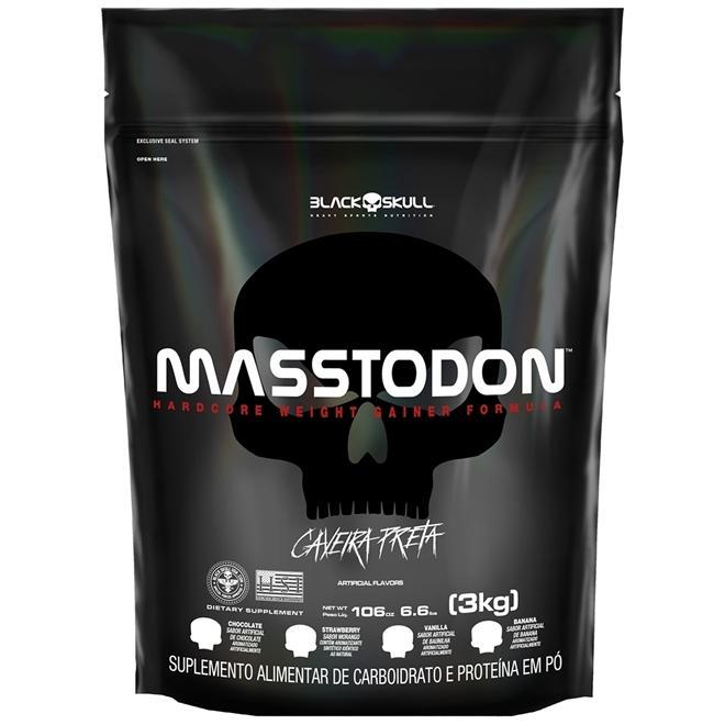Miniatura Hipercalórico Masstodon Banana - Black Skull - 3Kg