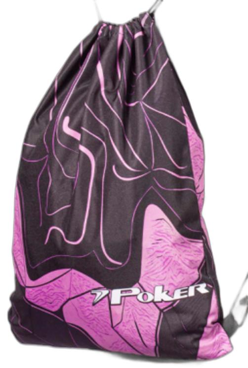 Miniatura Saco Poker Estampado Gymbag Preto/Roxo St