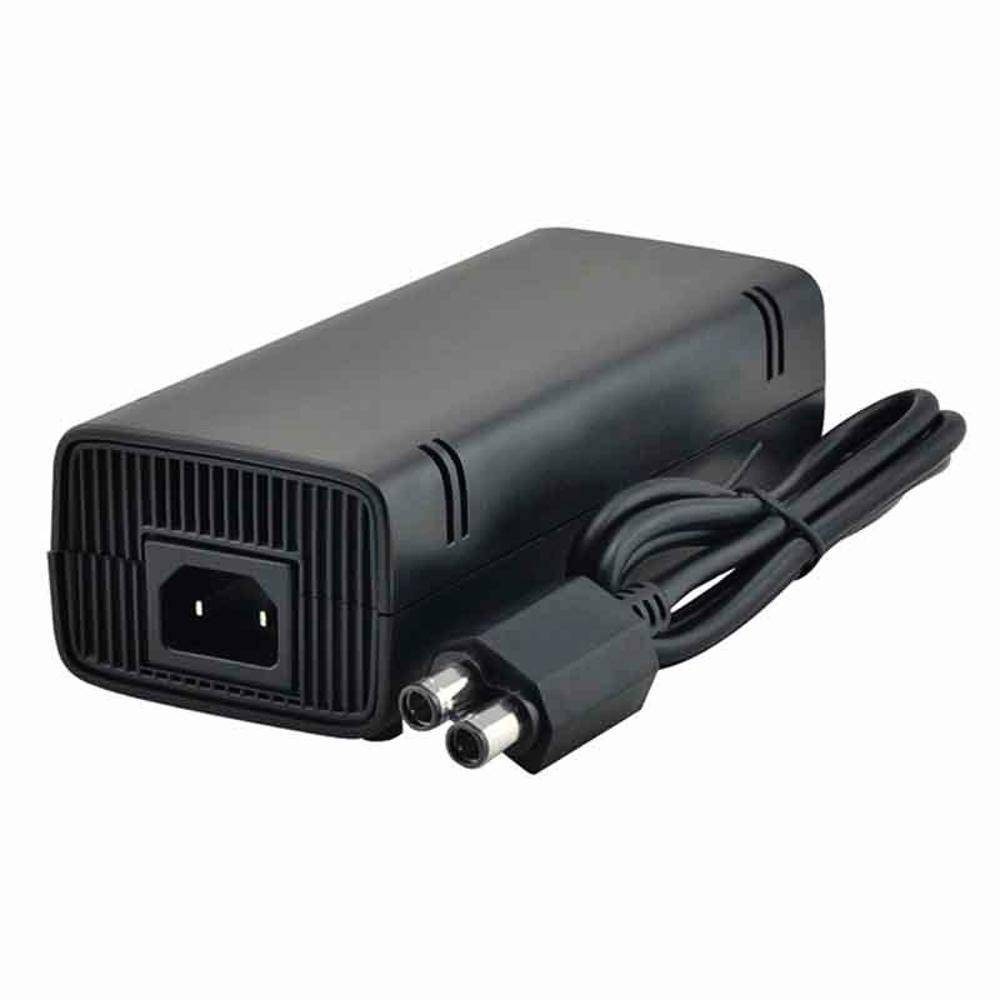 Miniatura Fonte Xbox 360 Slim Bivolt 110v 220v 135w Ac Cabo De Força 2 Pinos