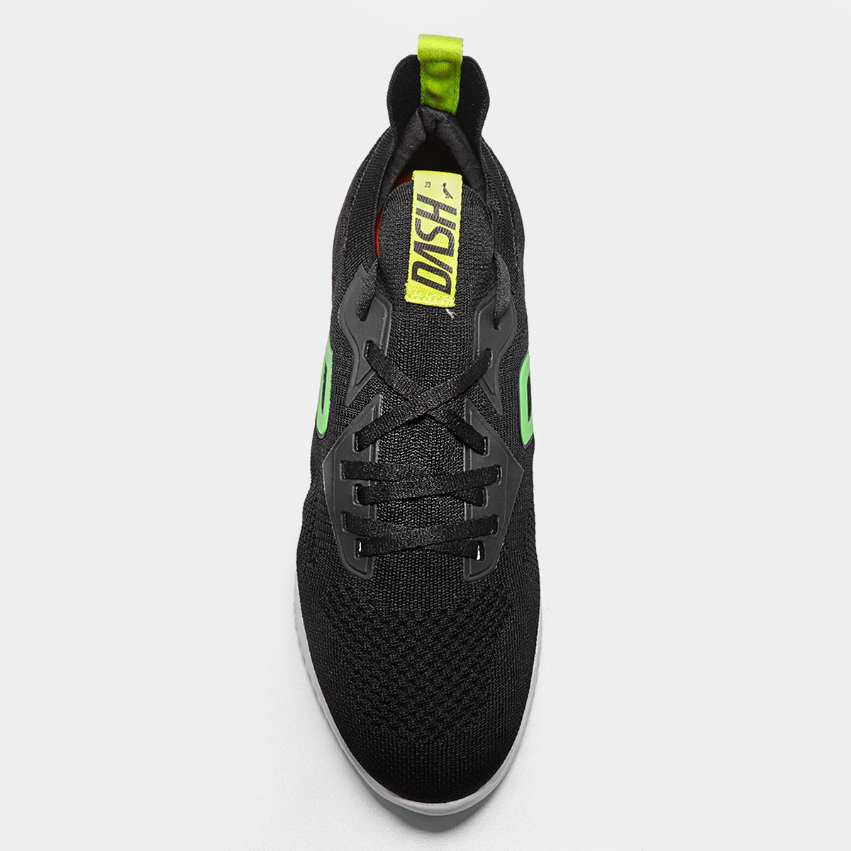 Miniatura Tênis Reserva Dash Masculino Preto+Verde Limão - 39
