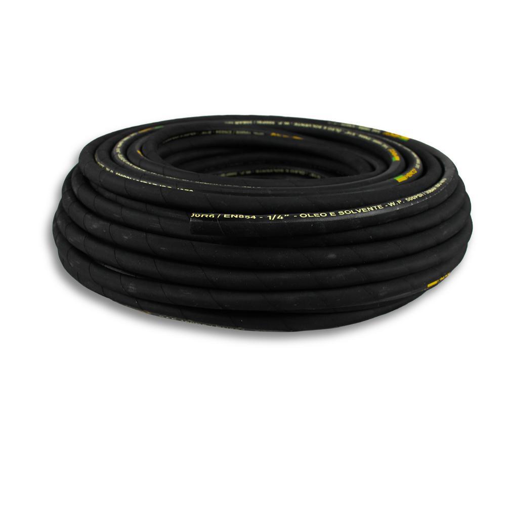 Miniatura Mangueira Hidráulica 1/4 Pol R6 Menco - 2mt | Baixa Pressão