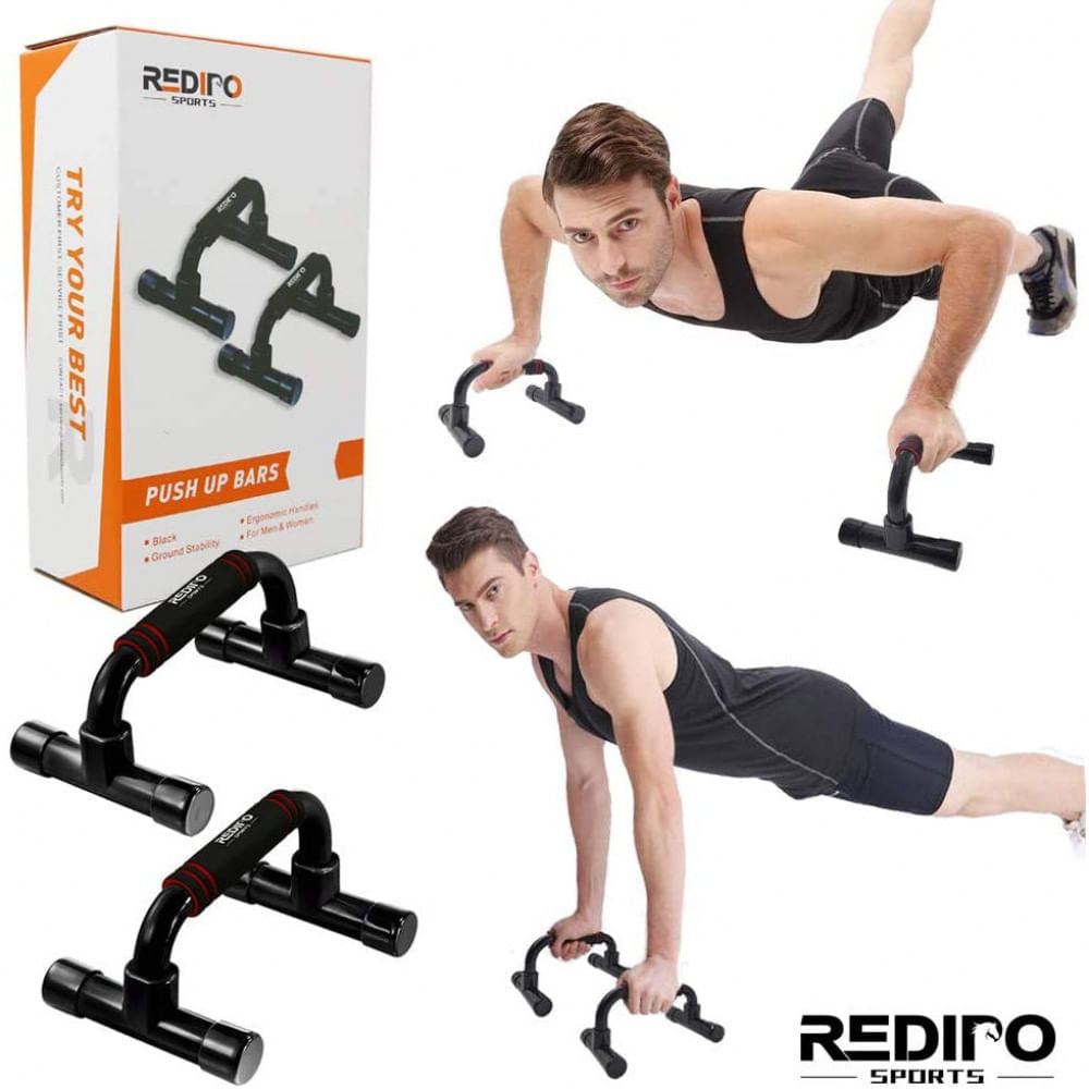 Redipo Barra de Apoio para Flexão Multifuncional e Ergonômica Preto