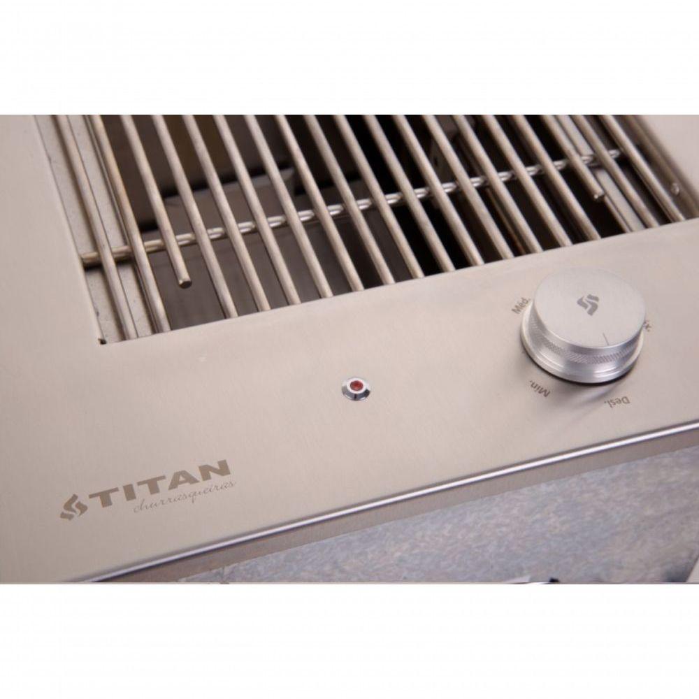 Miniatura Churrasqueira Elétrica Grill Diamond Premium Sem Tampa Titan + Veneziana Voltagem:127v