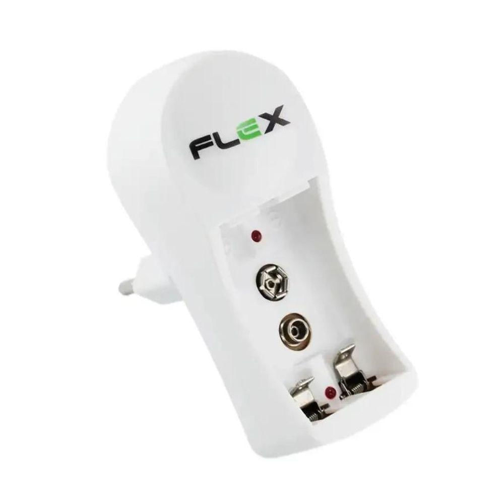 Miniatura Carregador Aa-aaa-9v 2700mah Bivolt C- 2 Pilha Fx-c11 Flex