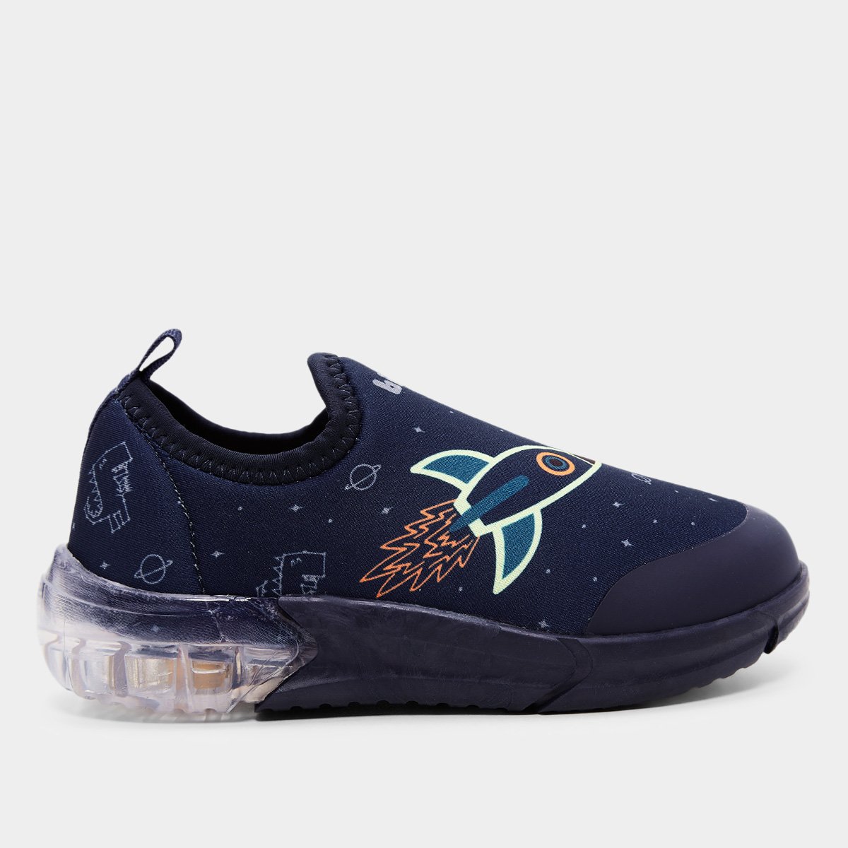 Miniatura Tênis Infantil Bibi Space Wave Menino Marinho+Azul - 20