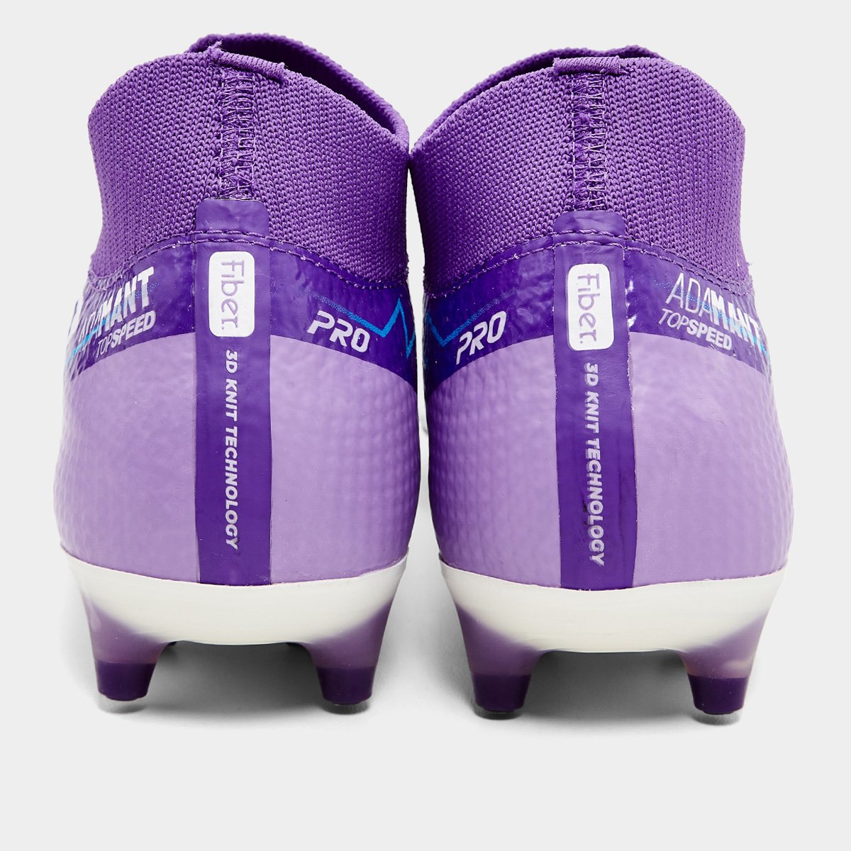 Miniatura Chuteira Campo Umbro Adamant Top Speed Pro Unissex Branco+Roxo - 37