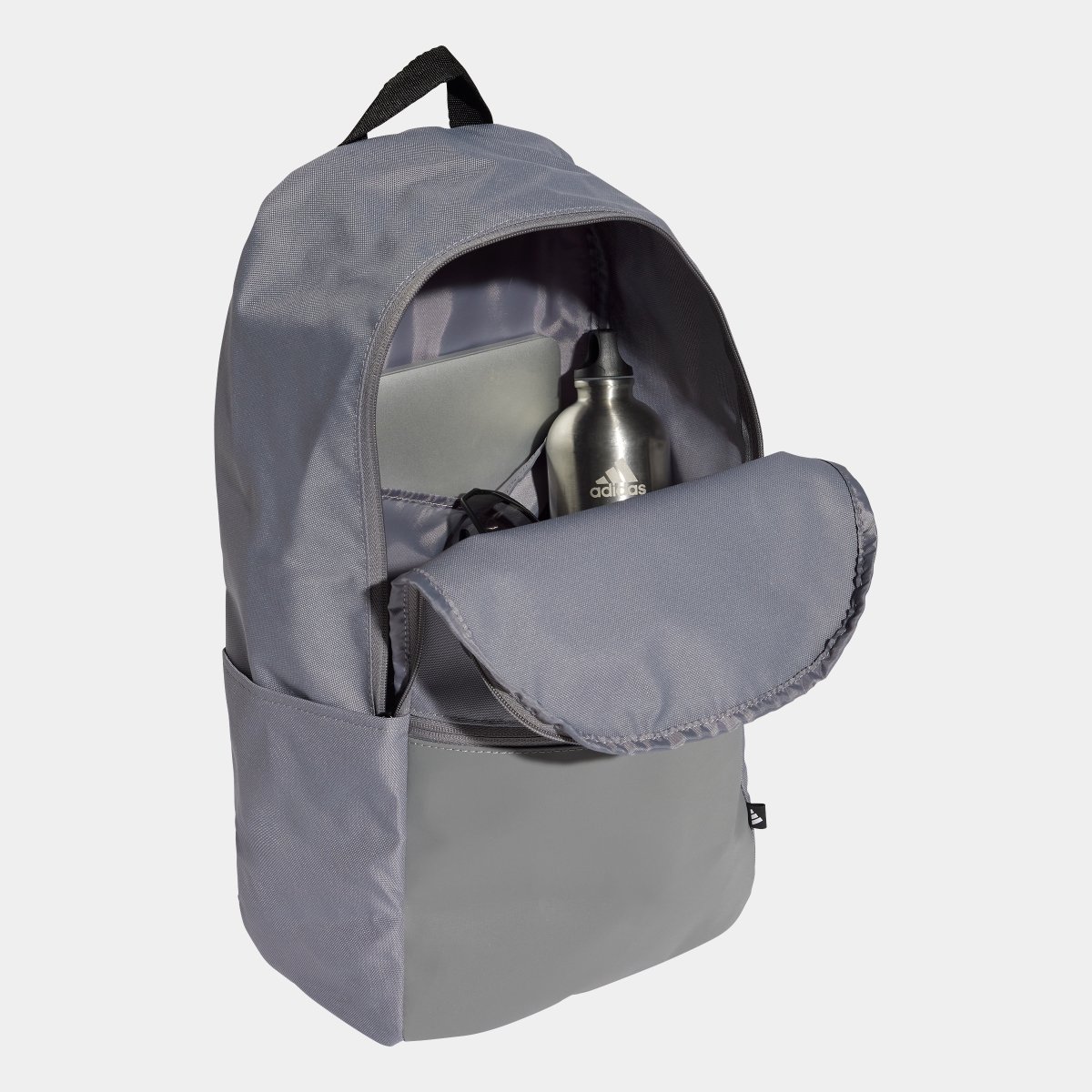 Miniatura Mochila Adidas Clássica Logo Linear 22.75L Cinza