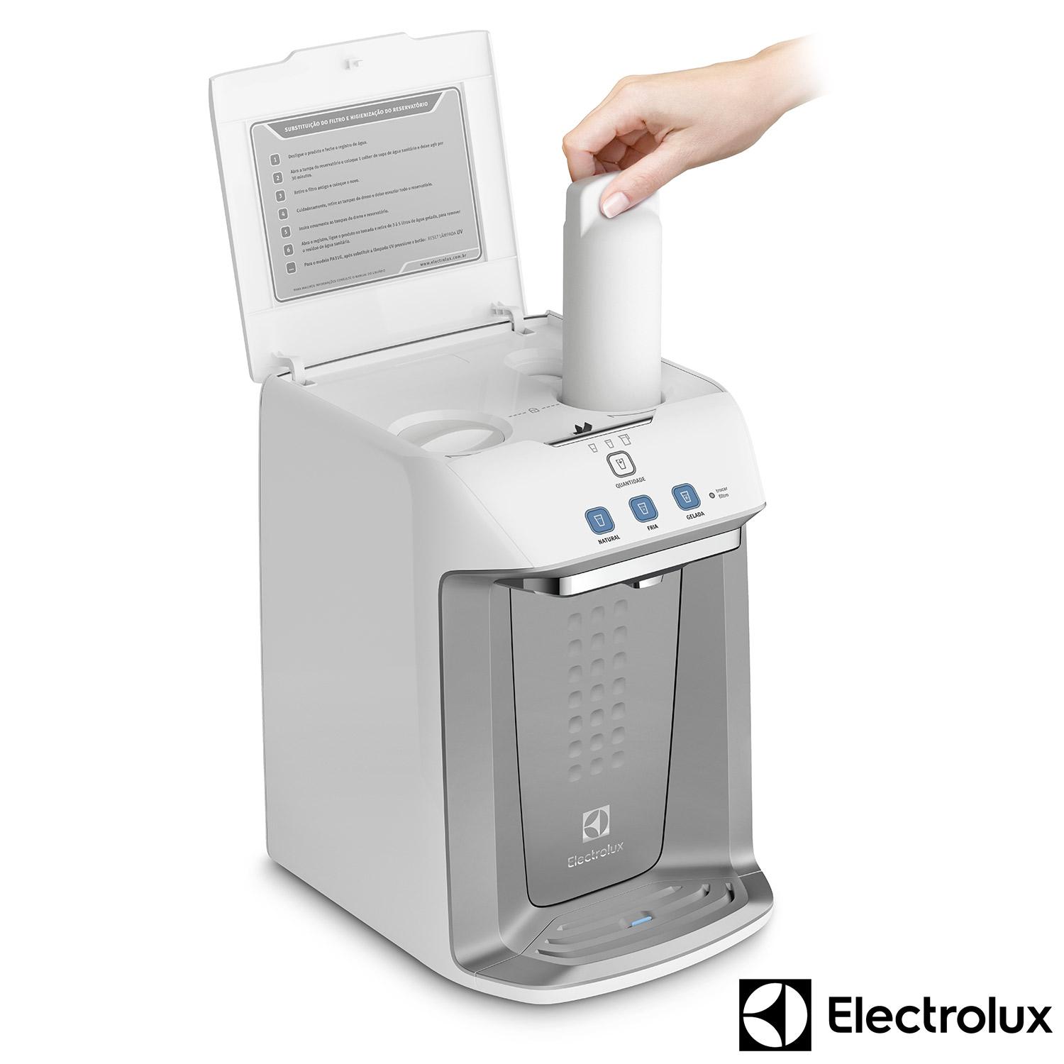 Purificador de Água Electrolux - Gelada, Fria e Natural Elétrico Branco (PA21G) Bivolt