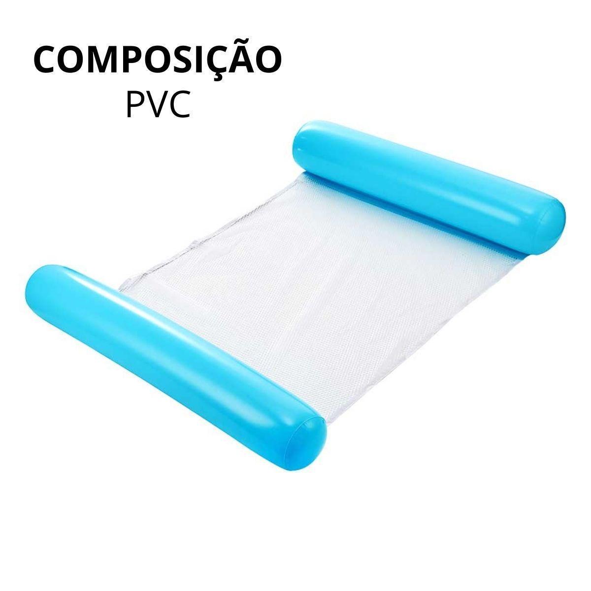 Miniatura Boia Rede Flutuante Azul Inflável 124X70Cm - Dm Splash