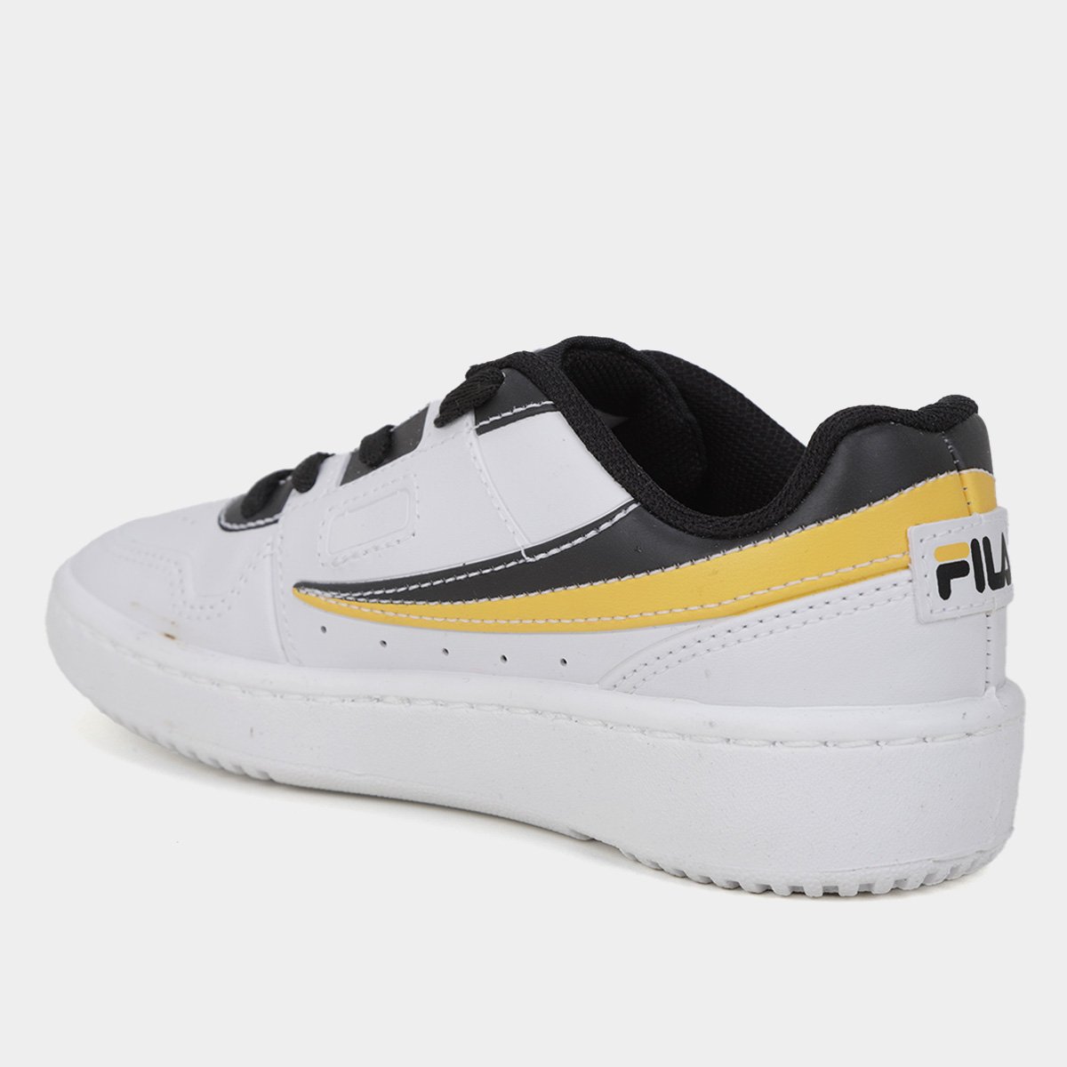 Miniatura Tênis Infantil Fila Arcade Unissex Branco+Preto - 29
