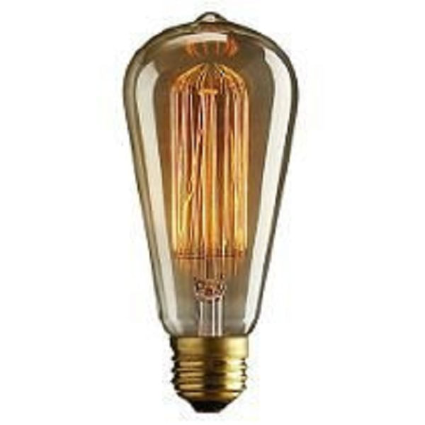 Miniatura Lâmpada Filamento Carbono Retro Vintage 40W ST58 110V