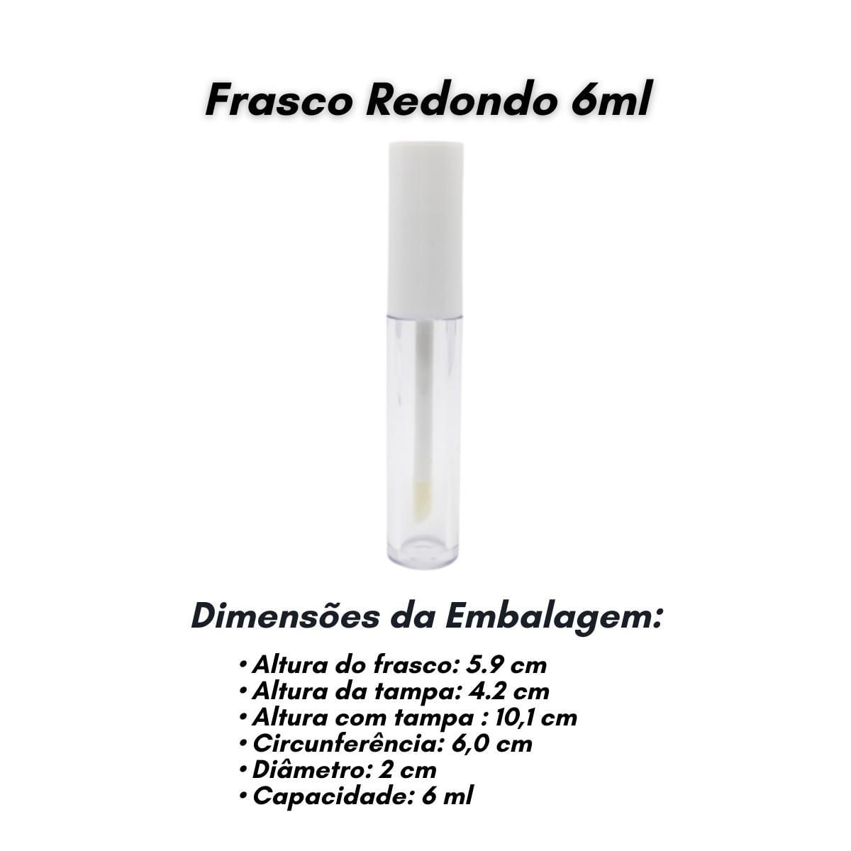 Miniatura Maquiagem Atacado (10 Frascos 6Ml Para Batom, Gloss Vazio)
