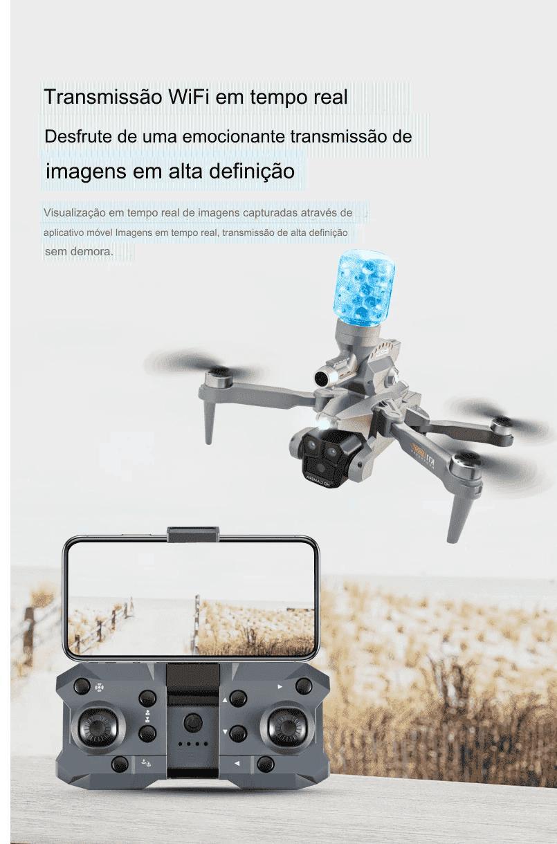 Drone Três Câmeras K11 Max Sem Escova 8K Hd Wifi 5G Arma Gel