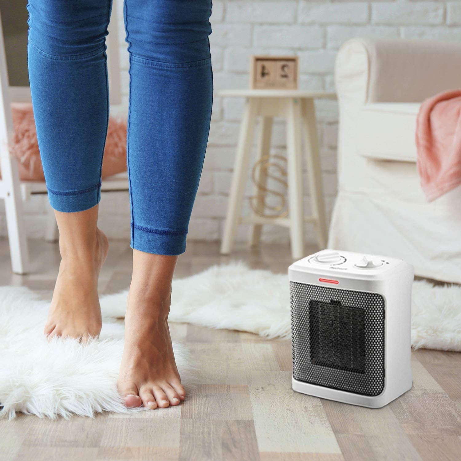 Pro Breeze PBH09WUS Aquecedor Elétrico Portátil Silencioso 1 10V1500W Branco