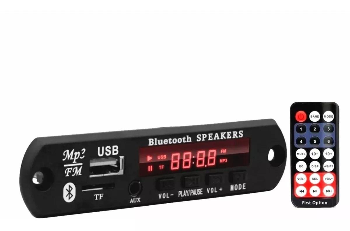Miniatura Placa Decodificadora Receiver Mp3 Fm Bluetooth Cartão Sd