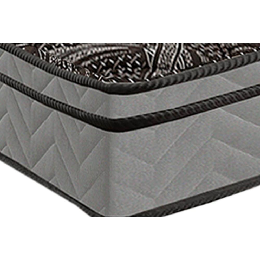 Miniatura Colchão Casal Ortopédico D28 - Ep Anatômico Conforto Firme Euro Pillow Gray (138x188x17) - Paropas
