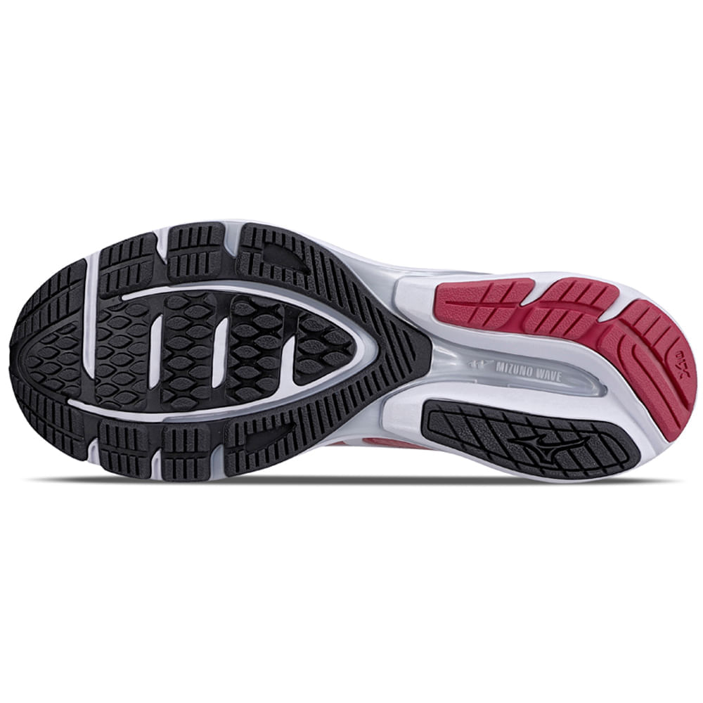Miniatura Tênis de Corrida Feminino Mizuno Wave Dynasty 6 Vermelho - 36