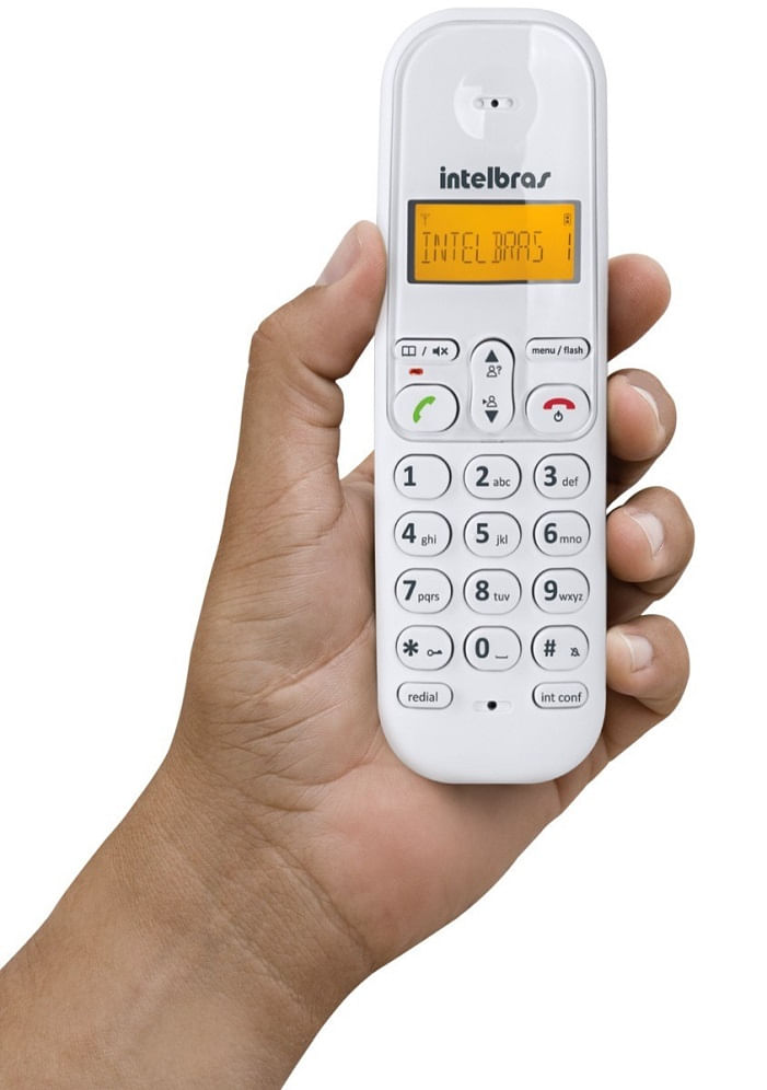 Kit Aparelho Telefone Fixo sem fio Dect TS 3110 Com 5 Ramal Homologação: 20121300160
