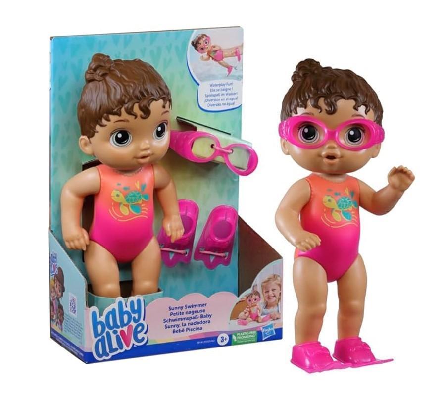 Miniatura Boneca Baby Alive Bebê Na Piscina Morena - Hasbro