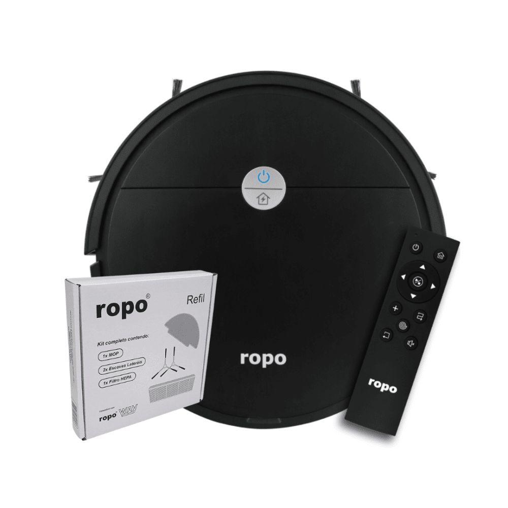 Miniatura Combo Robô Aspirador Ropo Way + Kit Refil