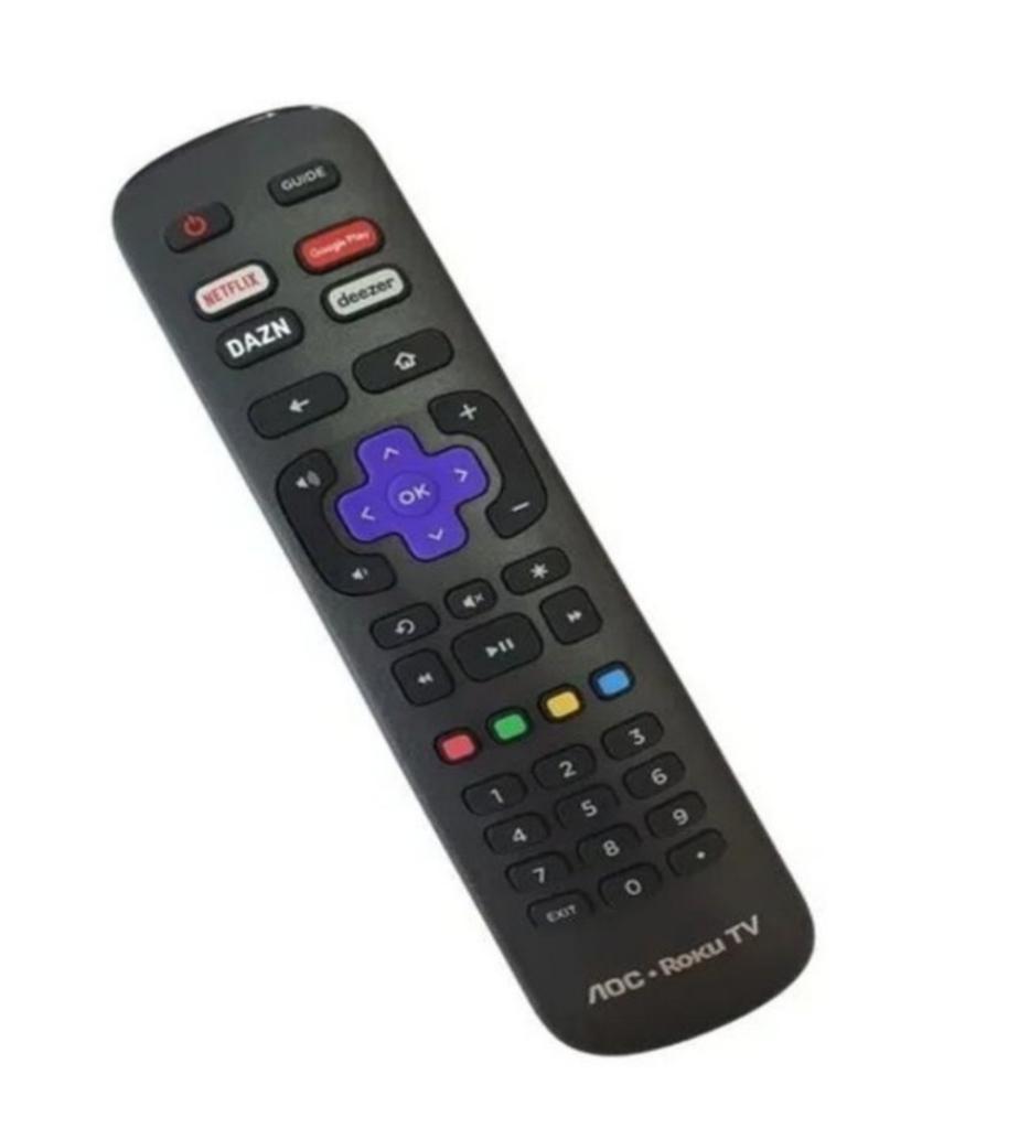 Miniatura Controle Remoto Da Tv Aoc Roku Tv Preto - Importado - Desktop