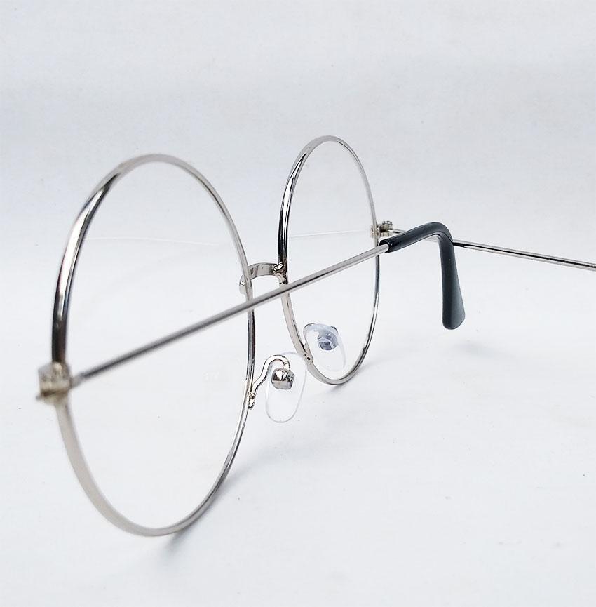 Miniatura Armação De Óculos De Grau Juliette Retro Vintage Prata Steel