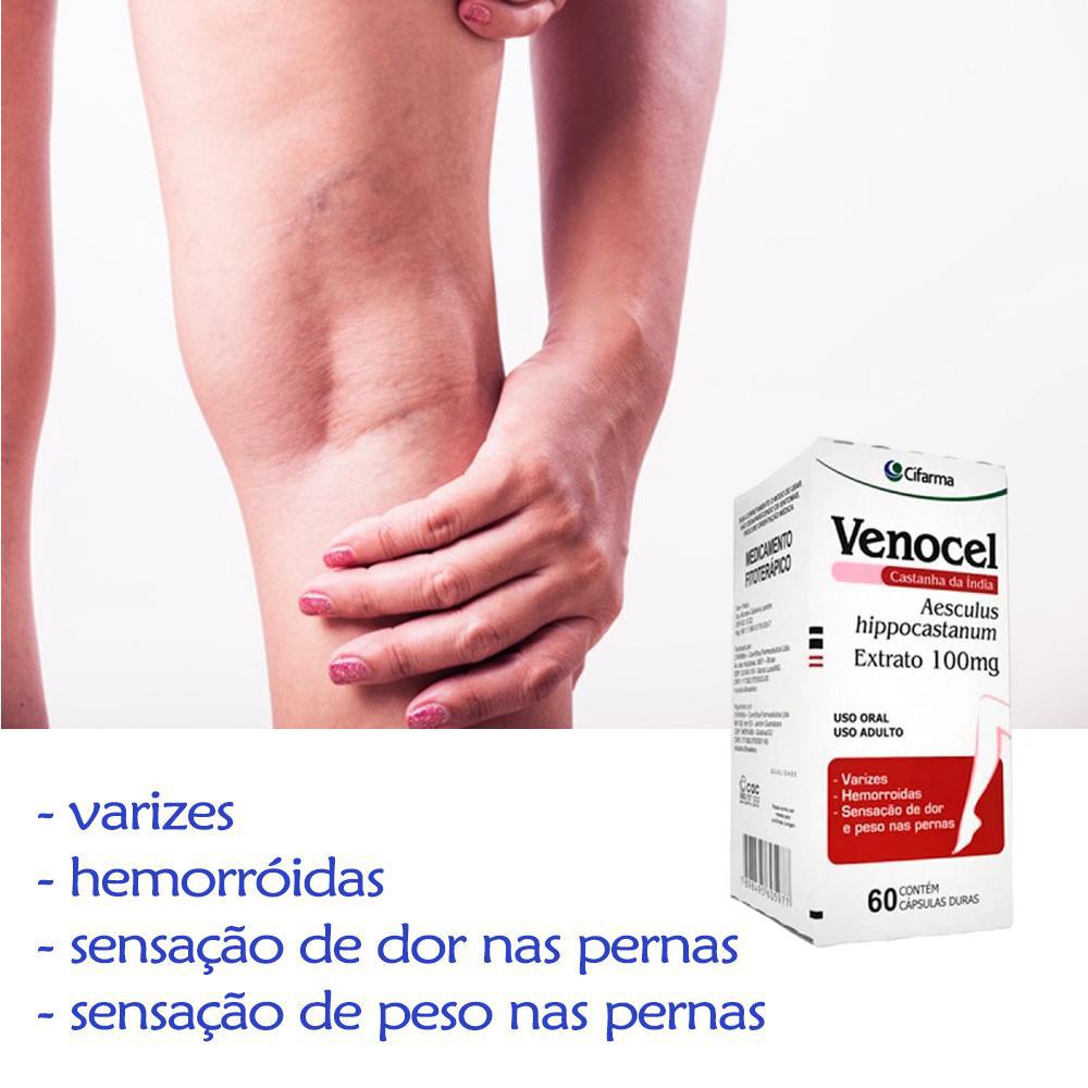 Miniatura Kit Pernas Lisas Sem Varizes Caps Venocel + Creme Varicell