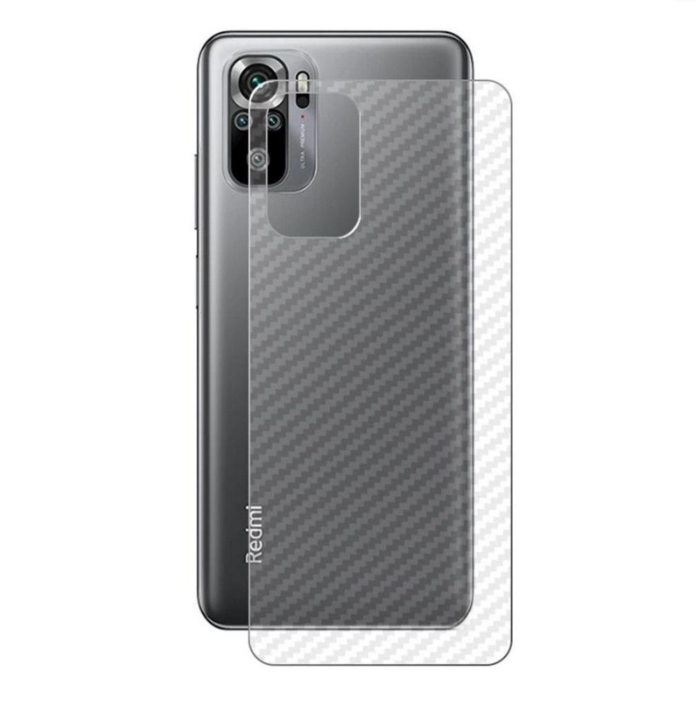 Miniatura Película Traseira Fibra Carbono Para Xiaomi Redmi Note 10S