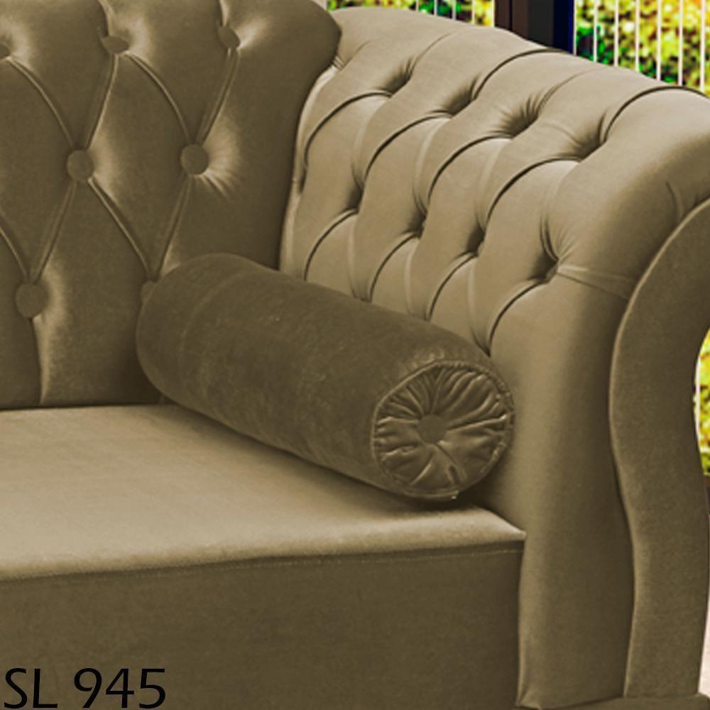 Miniatura Recamier Diva Chaise Capitone 160 Cm Pes Mdf Gane Sl 945 Veludo Peer Sl 945