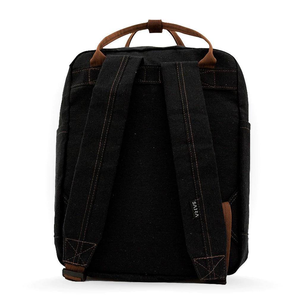 Miniatura Mini Mochila 16 Quadrada Urban Preta Sabra