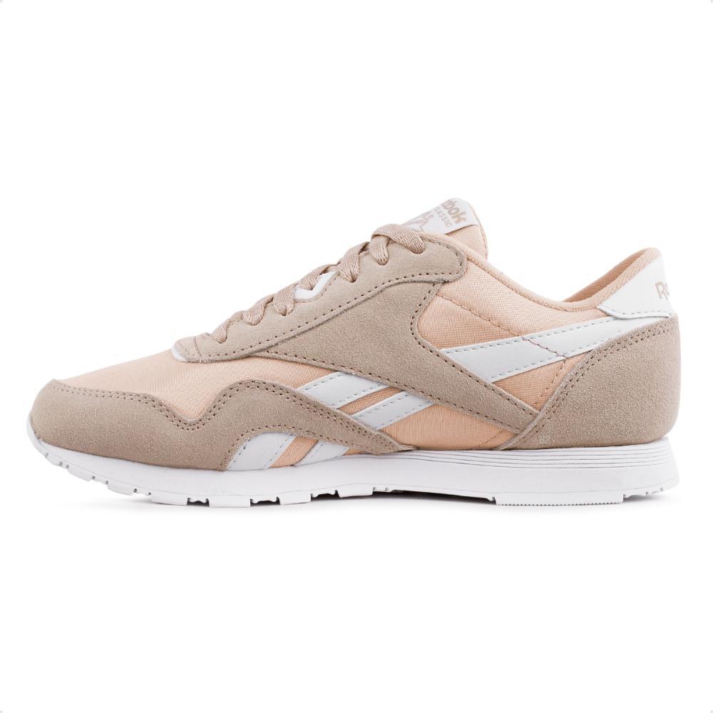 Miniatura Tênis Reebok Classic Nylon Feminino Rosa / Branco - 34