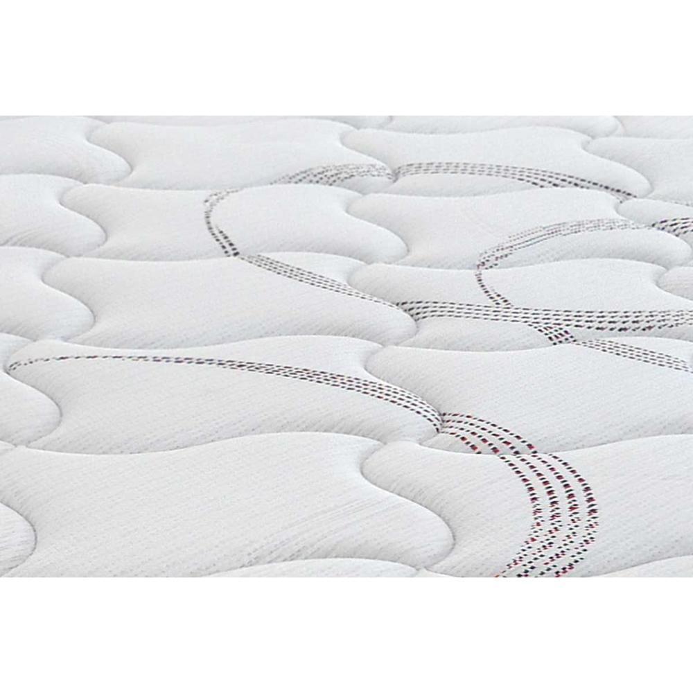 Miniatura Cama Box Queen: Colchão Molas Pocket Ensacadas Castor Sr Victory + Base Crc Suede Cinza(158X198)