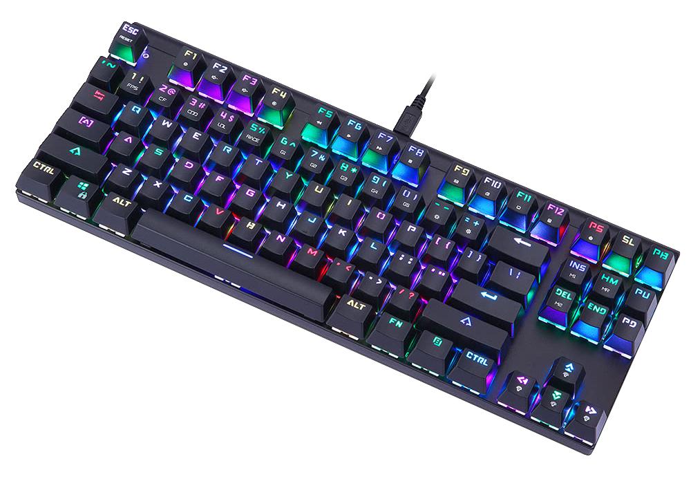 Miniatura Teclado Mecânico Motospeed Ck101 Preto Outemu Azul Rgb Homologação: 34501305969
