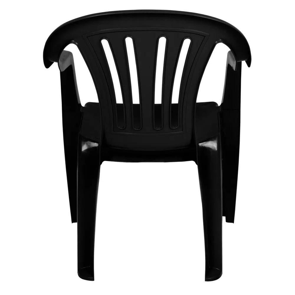 Miniatura Poltrona Plástica Bela Vista Mor Preto