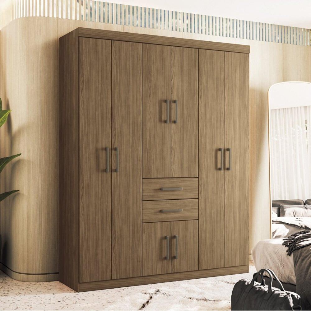 Miniatura Guarda-roupa Verona 8 Portas 2 Gavetas Jatoba